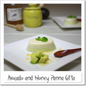 アボカドとはちみつの2層パンナコッタ