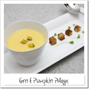 とうもろこしとかぼちゃのポタージュ