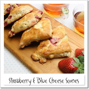イチゴとブルーチーズのスコーン
