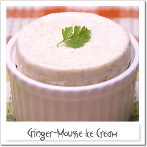 生姜のムースアイスクリーム